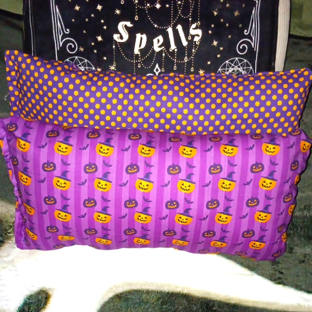 Purple Halloween Themed Pillows-hand Crafted